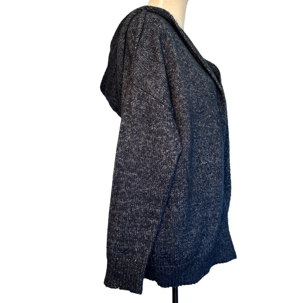 Gap navy hooded open front cardigan size medium. - Picture 5 of 14